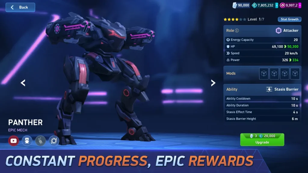 Mech Arena and Mod Version Overview