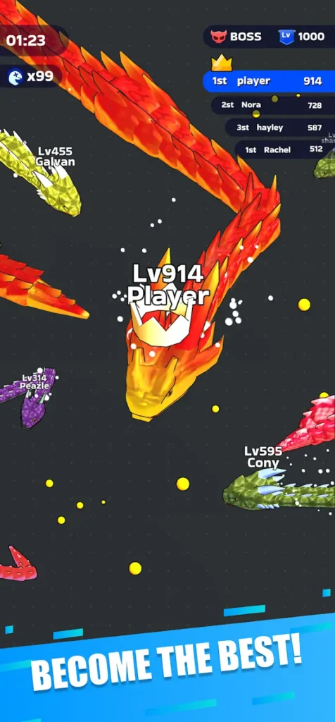 Snake Clash MOD APK Gameplay