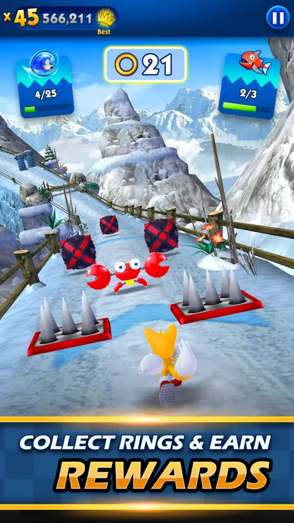 Sonic Dash MOD APK Gameplay